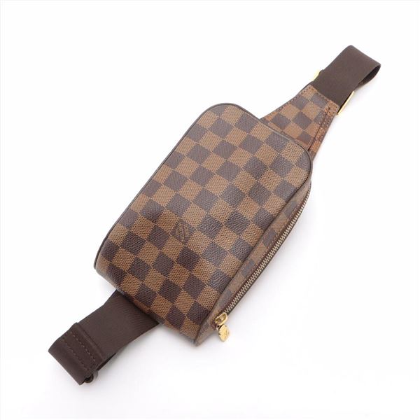 Louis Vuitton Damier Ebene Canvas Leather Geronimos Waist Bag