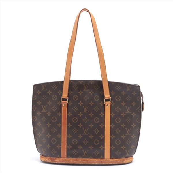 Louis Vuitton Brown Monogram Canvas Leather Babylone Tote Bag