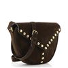 Image 1 : Saint Laurent Y Studs Crossbody Bag Suede Small Brown