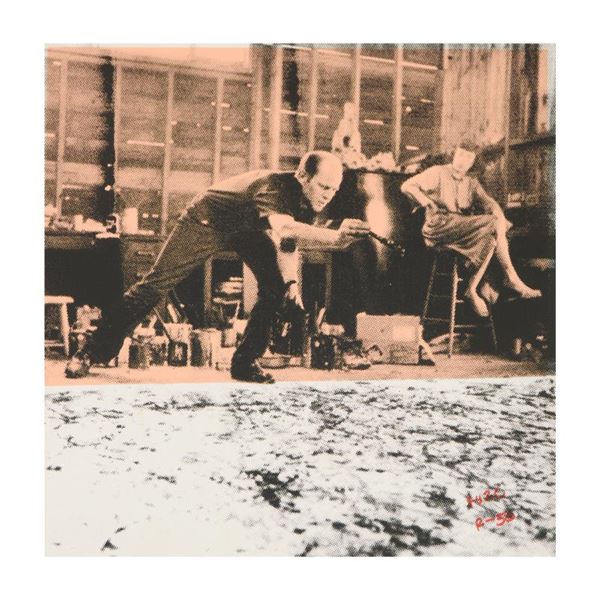 Jackson Pollock at Work by  Ringo  Daniel Funes