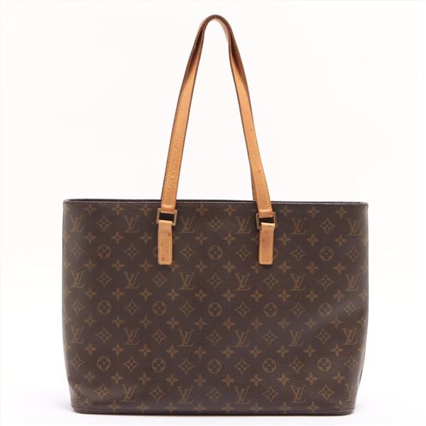 Louis Vuitton Brown Monogram Canvas Leather Luco Tote Bag