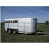 Image 1 : 16 foot cattle trailer - 4 foot receiver hitch - good tires
