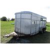 Image 4 : 16 foot cattle trailer - 4 foot receiver hitch - good tires