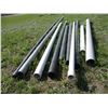 Image 2 : mixed lot of plastic pipe - 2" - 4" size, 5ft - 17ft lengths