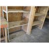 Image 4 : (2) Storage Shelves + Table - 8ft tall (table 48"x24")