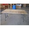 Image 1 : Work table - 64" x 33" - folding legs
