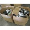 Image 1 : 2X THE BID - boxes of ductwork tin pieces
