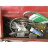 Image 3 : metal toolbox with contents - bits, ball valves