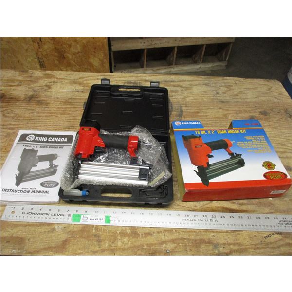 King Canada brad nailer kit (new) 18GA