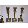 Image 2 : Brass Candle holders (3) key holder