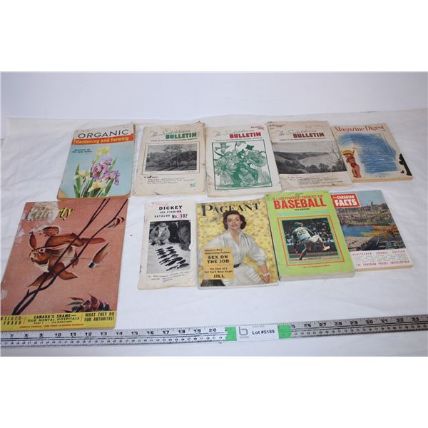 vintage bulletin,books,misc