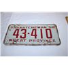 Image 2 : 1958,1967 Saskatchewan License Plates (2)