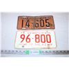 Image 1 : 1950,1973 Saskatchewan License Plates (2)