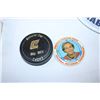 Image 3 : Hockey Collectibles,hockey puck,dog dish,trading cards