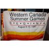Image 2 : Western Canada Summer games Flag 32X74