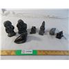 Image 1 : Black carved animal figurines