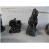 Image 3 : Black carved animal figurines