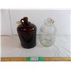 Image 1 : (2) 1 gallon glass wine jugs