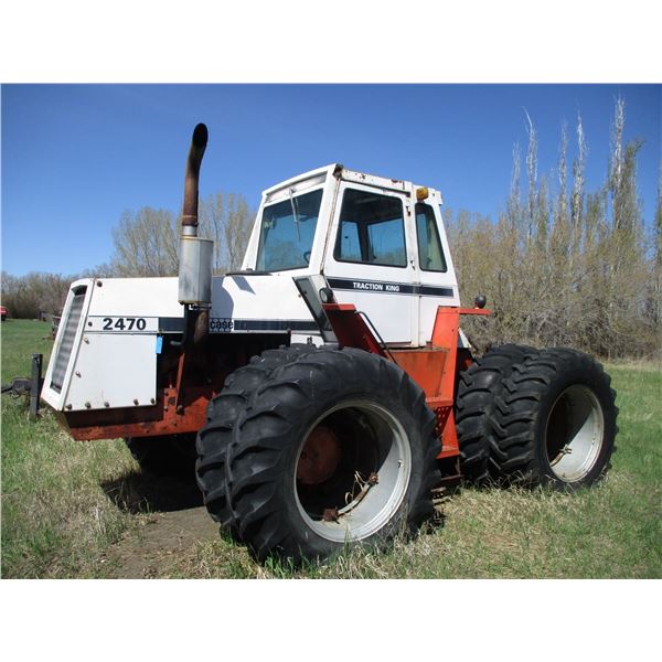4WD 2470 Case PTO1000 Tractor King Dual Hydro - 2697 hours SN: 8769605 - 2 new batteries, new tire,