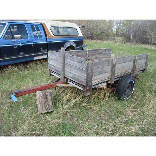 2-wheel wagon on rubber - 50x96 - with contents