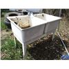 Image 1 : Plastic double sink 46" long