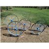 Image 1 : 5X THE BID - Metal spoked wheels - 26" round