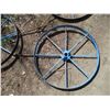 Image 2 : 3X THE BID - Metal spoked wheels - 26" round
