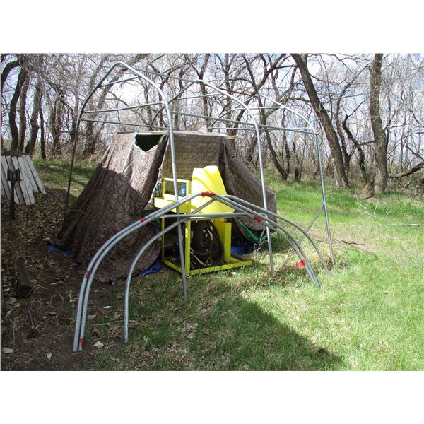 Garden shelver - 95" x 112" 3x trac rafters - no cover