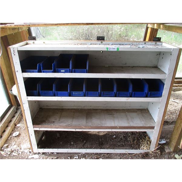 Display shelf with holders - 52x12x44T