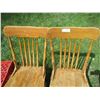 Image 3 : (2) wood chairs