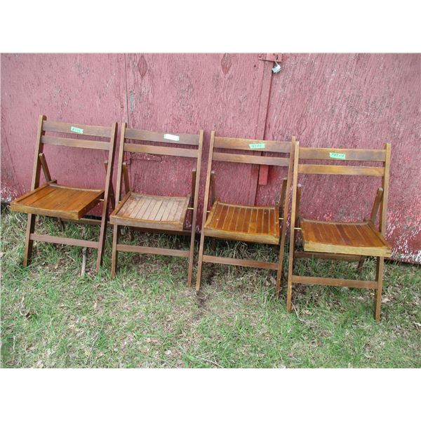 4X THE BID - folding chairs