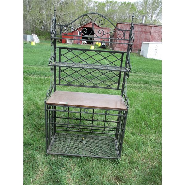 Baker stand 70" tall 3 tier shelf