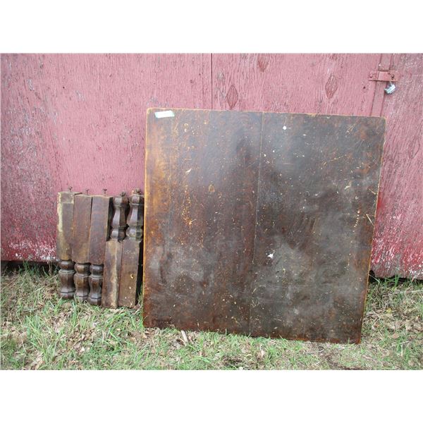 Wood table with legs - 40x40