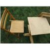Image 3 : Wood table top with folding chair
