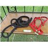 Image 1 : Halter (red) with lead (black) rope