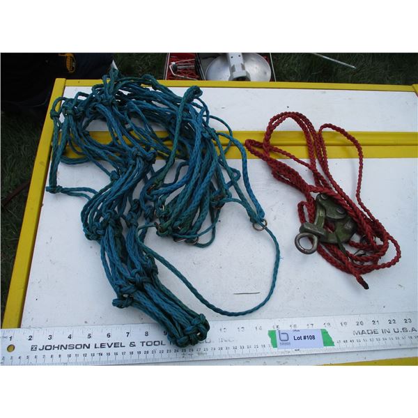 misc rope with lead + tightener