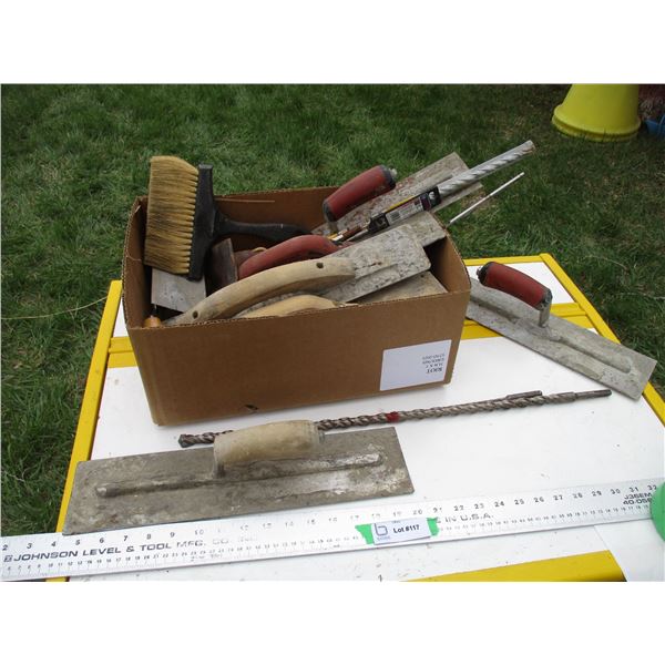 Cement trowels with bits