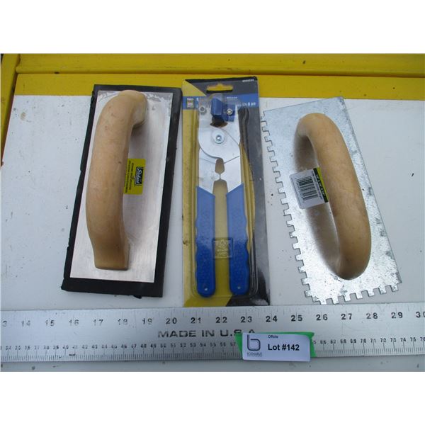 Tile cutter trowel