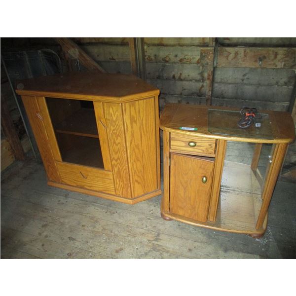 (2) Entertainment centers - 35" tall + 29" tall