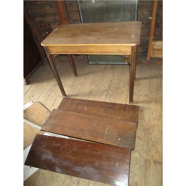 Vintage table with 3 leaf - 38x20x30T