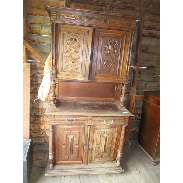 Vintage cupboard - 88"Tall with key