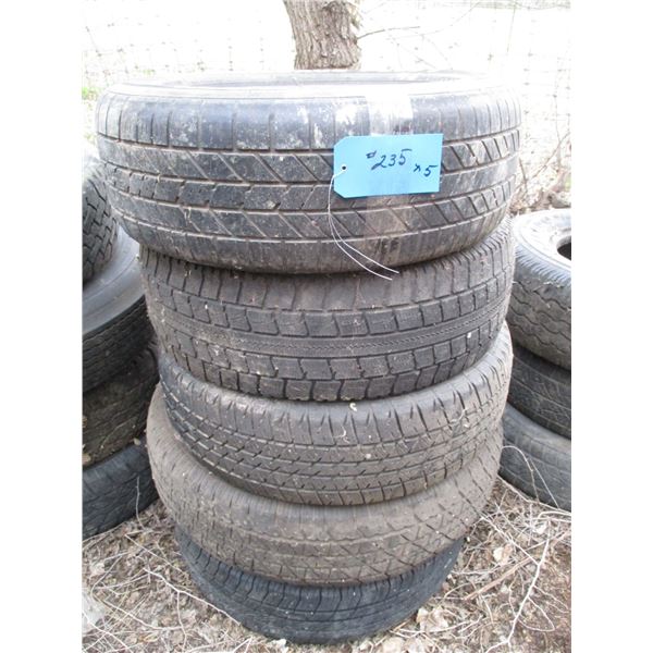 (5) Tires - various sizes