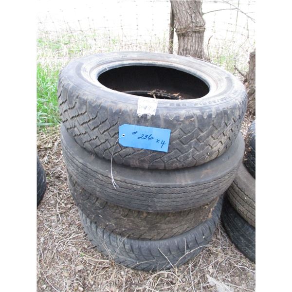 (4) Tires - various sizes