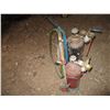 Image 3 : Acetylene tank with cart + oxygen gauges Torch head + hoses