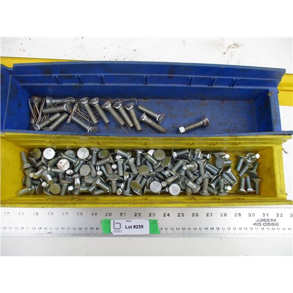 3/8 flat head with 7/16 cultivator bolts