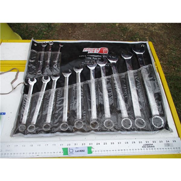 14piece combination wrench set - powerfist