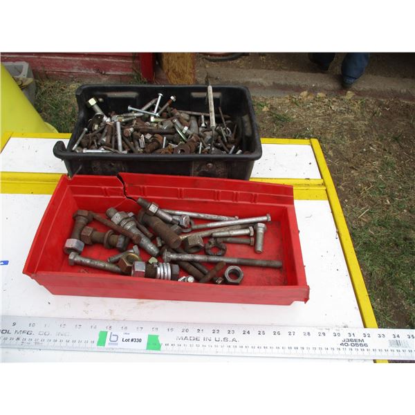 2 tray misc nuts+bolts