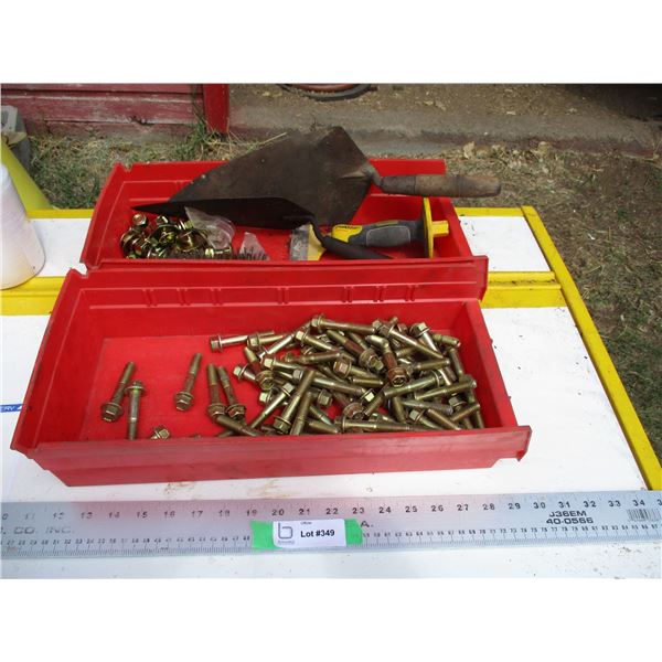 (2) tray 7/16 - 1/2 - bolts, chisel, etc