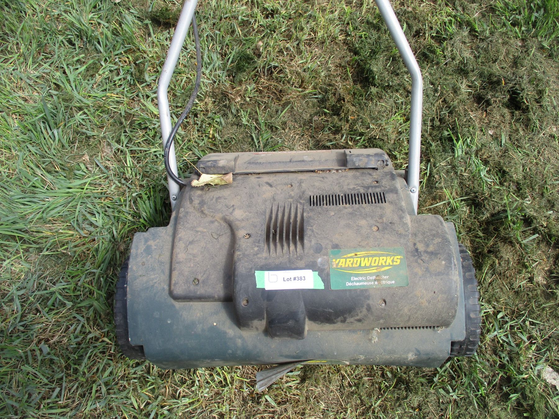 Yardworks electric dethatcher