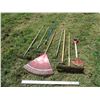 Image 1 : 8 garden tool racks + hoes